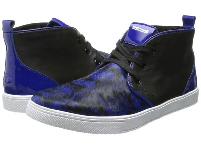 Stivaletti sneakers Just Cavalli colore nero/blu royal taglia UK 10 / EU 44 nuovi - Immagine 1 di 4