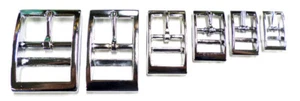 Doppelstegschnalle Doppelschnalle verchromt Doppelsteg Schnalle Halsband (E28) - Bild 1 von 4