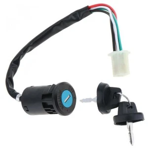 4 Wires 2 Ignition Keys Start Switch Door Lock Key ATV Motorcycle - Picture 1 of 7