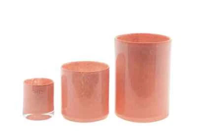 Angebot Dutz S Cylinder 3, Farbe Pfirsich, H 10 cm, D 9 cm, Glas, mundgeblase - Bild 1 von 3