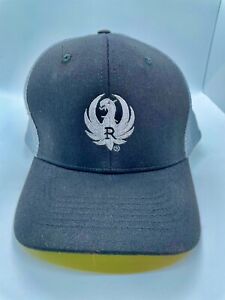 Ruger OEM Black Snapback Hat/Cap Embroidered Logo Firearms Hunting New