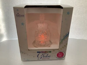 Color Changing LED Glass Globe Snowman Ornament 7 Rainbow Colors Collectible OB - Picture 1 of 10