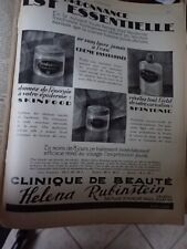 Clinique de beauté Helena RUBINSTEIN  publicité papier ILLUSTRATION 1927 col