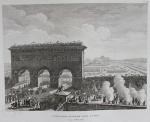 Eau forte FÉDÉRATION GÉNÉRAL MADE A PARIS Prieur Berthault - Bild 1 von 3