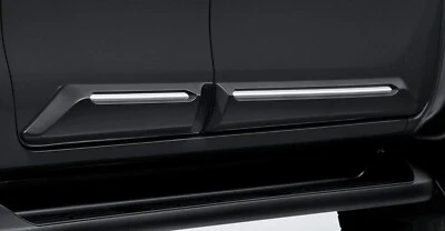 GENUINE BODY CLADDING SIDE MOLDING BLACK TRIM 4 DOORS FITS TOYOTA HILUX 2015-24 - Image 1 of 4