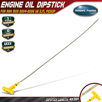 Varilla de medición de aceite de motor para camioneta Dodge Ram 1500 2004-2006 3,7 L aspiración natural Foto 1 de 4