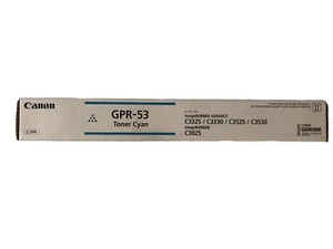 Nowy oryginalny toner cyjanowy Canon GPR-53 GPR53 -- OTWARTE PUDEŁKO i TORBA NIEUŻYWANY - Zdjęcie 1 z 1