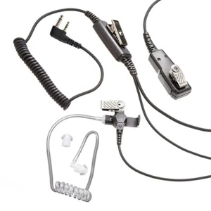 Pro HD Covert Security Earpiece Headset with PTT Mic for Icom 2 Pin Radio - Picture 1 of 5