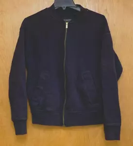 Scotch & Soda 100% Viscose Full Zip Collared Bomber Jacket Mens Size Small - Picture 1 of 9