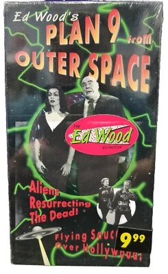 Ed Woods: Plan 9 from Outer Space (VHS, 1994) New Sealed In Package NIP Aliens - Image 1 of 4