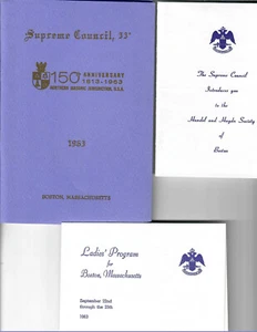 Scottish Rite Freemasonry & Supreme Council 33 Degree 150th Anniversary Program - Picture 1 of 1