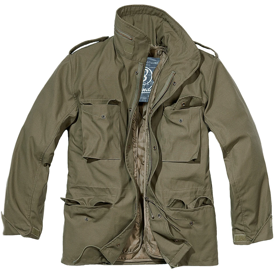 Chaqueta de Campo Brandit Clásica M65 Para Hombres Ejército Cálida Viaje Parka Abrigo Militar Oliva Foto 1 de 1