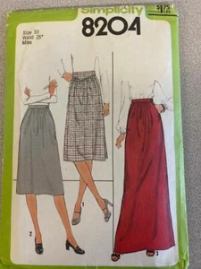 Vintage Simplicity Sewing Pattern 8204 – Misses’ Set of Skirts (Size 10) - Picture 1 of 1