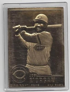 Joe Morgan 2001 Danbury Mint Sealed 22 Kt Gold Card # 112 - Picture 1 of 1