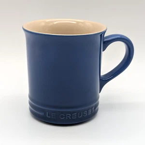 Le Creuset Mug Cobalt Blue 14 oz 400ml Stoneware Coffee Cup Coastal Nautical NEW - Picture 1 of 8