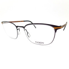 Flexon B2007 002 Black Copper 50mm with Nose Pads New Authentic Frames