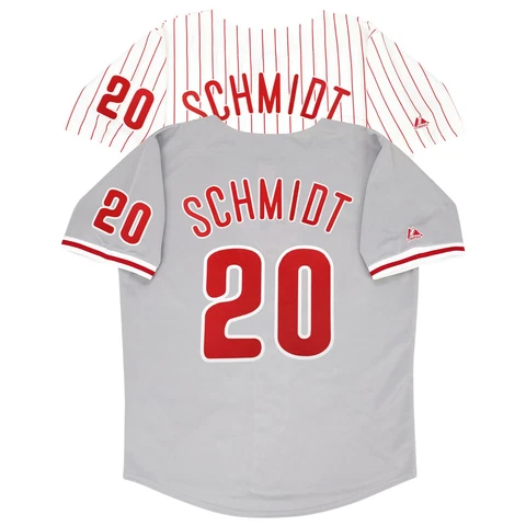 Mike Schmidt Philadelphia Phillies Home (White) & Road (Grey) Men's Jersey Cover