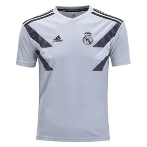 Real Madrid Adidias Grey Prematch Jersey MSRP $60 - Picture 1 of 4