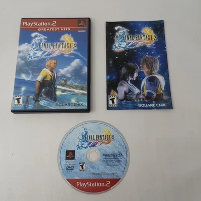 Final Fantasy X (Playstation 2) PS2 Disc, Case, & Manual - Image 1 of 4