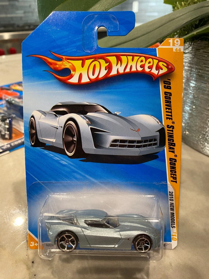 Hot Wheels 2010 New Models '09 Corvette Stingray Concept - Light Blue - Image 1 of 1