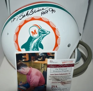BOB GRIESE AUTOGRAPHED FULL SIZE TK SUSPENSION HELMET DALLAS COWBOYS HOF 90 JSA - Picture 1 of 9