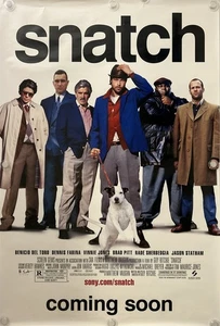 SNATCH Original One Sheet Movie Poster - 2000 - BRAD PITT/JASON STATHAM - RARE! - Picture 1 of 7