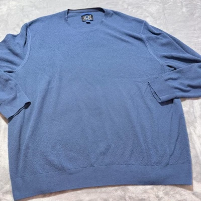 JOE Joseph Abboud Mens Blue Slim Fit Textured Knit Crewneck Sweater 3X - Image 1 of 4