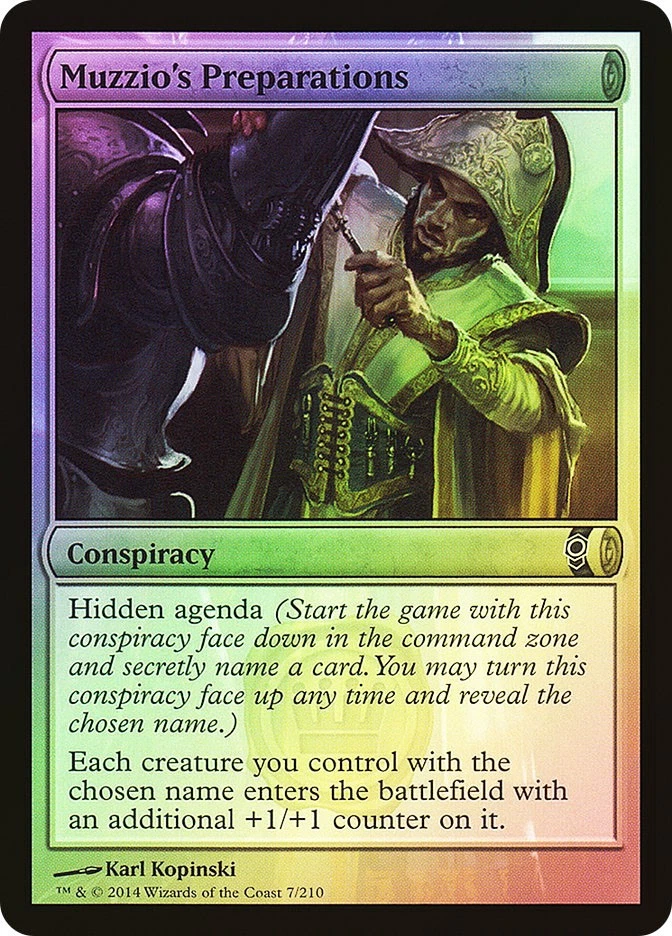 MTG FOIL Muzzio's Preparations  - Conspiracy #007 - Image 1 of 1