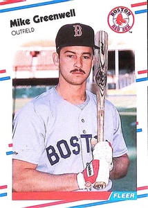 1988 Fleer #354 Mike Greenwell - Picture 1 of 2