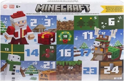 Calendario de Adviento Minecraft Mattel Nuevo Sellado Ultra Raro Artículo de Coleccionistas Foto 1 de 2