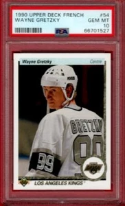 1990-91 UPPER DECK WAYNE GRETZKY #54 UD FRENCH RARE PSA 10 GEM MINT 90-91 - Picture 1 of 1