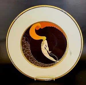 Placa Art Deco L'Amour China Fina Alemania 1990 por Sevenarts LTD. 12,25" en todo - Imagen 1 de 3