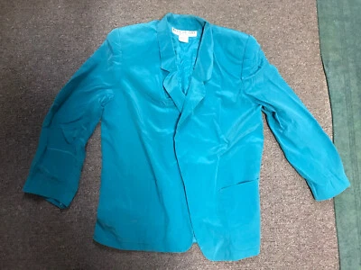 Woman’s Jacket By Evan-Picone Petites, Shell Is 100% Silk, Size 14, Fully Lined - Image 1 of 4
