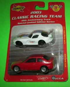 MAISTO 2003 CLASSIC RACING TEAM SUNOCO SCCA BMW 328i,ALMS DODGE VIPER GT2 CARS - Picture 1 of 1