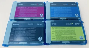 EPSON T6161 T6162 T6163 T6164 ORIGINAL PATRONEN SCHWARZ/CYAN/MAGENTA/GELB - Bild 1 von 2