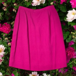 Falda Lápiz Vintage Gruppo Americano Rosa Caliente Talla 8 Forrada Hasta la Rodilla Hecha en EE. UU. - Imagen 1 de 5