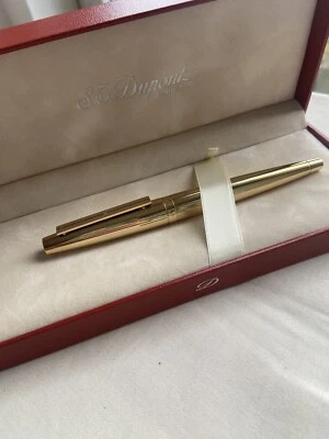 DuPont Füllfederhalter komplett vergoldet + 750 Goldfeder punziert (neuwertig) - Bild 1 von 4