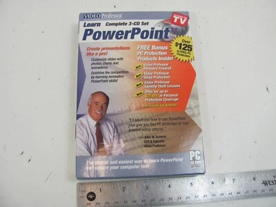 Juego completo de 3 DVD Video Professor Learn PowerPoint, 2002-2003-2007 Foto 1 de 4
