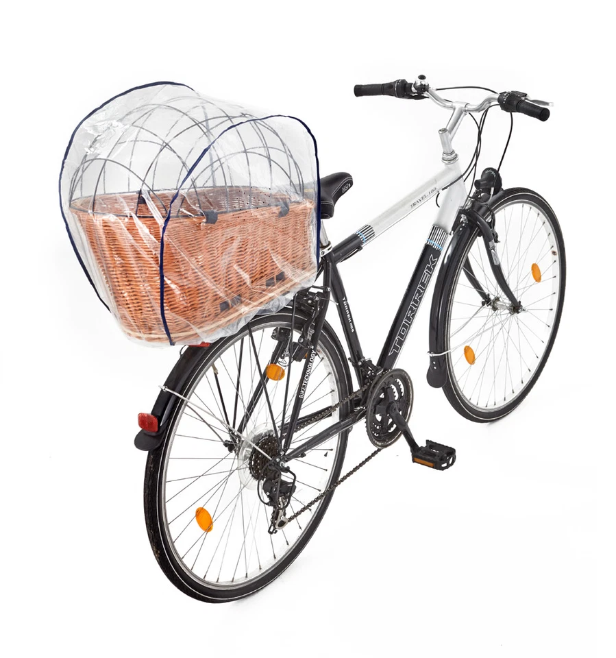 Tigana PVC FREI Regenschutzhaube für Hundefahrradkörbe in XL und XXL