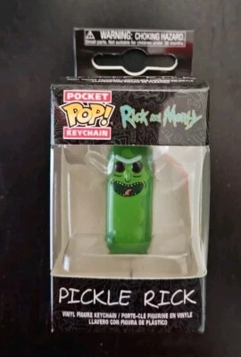 Rick and Morty Pickle Rick Funko Pocket Pop! Key Chain - Image 1 of 4