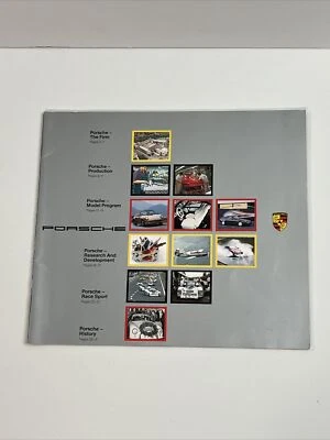 Porsche 1986 History Factory Information Sales Brochure Catalog English - Image 1 of 4