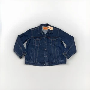 Chaqueta de Jean de Camionero Levi's Para Hombre Botón Frontal Azul Denim Sin Forro Talla XL NUEVA CON ETIQUETAS - Imagen 1 de 4