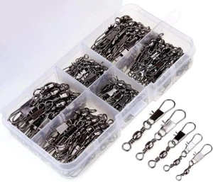 200 PIEZAS accesorios de pesca giratorios a presión de barril equipo de pesca premium equipado - Imagen 1 de 8