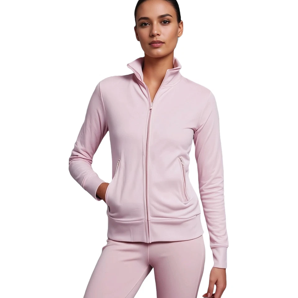 Promodoro Damen hochwertige Sweatjacke Jacke Freizeitjacke rosa Gr.S