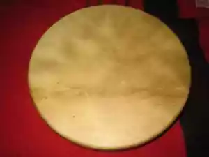 Indianer hergestellt 18" Elchtrommel mit Stock Zeremonieller Schamane mit beruhigendem Ton - Bild 1 von 7