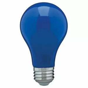 CERAMIC BLUE LED Bulb A19 Medium E26 8W 60 Watt Equivalent Damp Location Rated - Picture 1 of 3