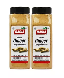 2 Pack Badia Ginger Root Ground/Powder/Jengibre/Molido/en/Polvo/Kosher 2x12 oz - Picture 1 of 1