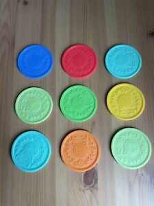Fisher Price Laugh & Learn Counting Coins Piggy Bank Replacement Coins LOT Of 9