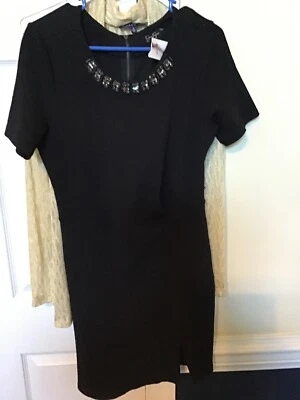 Jessica Simpson ((Ciara) Ladies Medium Black Shift Dress, NEW - Image 1 of 4