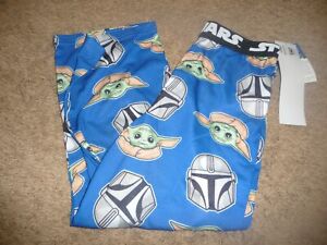 NWT Baby Yoda Pajama Pants Sleep Lounge Mandalorian Star Wars Boys size 4/5